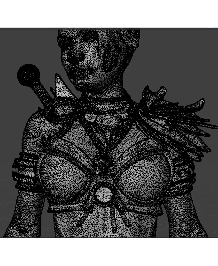 Barbarian Queen 3D print model_6