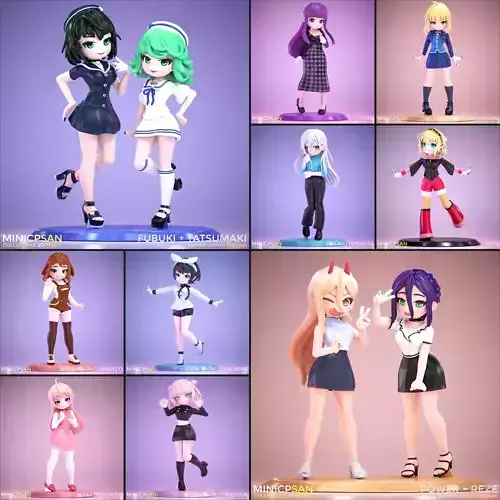 August 2025 Cute Mini Figures Bundle - MiniCPsan 