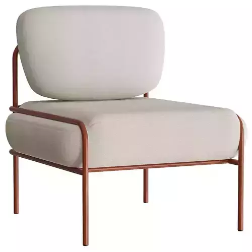 Modern Beige Fabric Lounge Chair 3D Model Low-poly 3D model Modern Beige Fabric Lounge Chair 3D Model Low-poly 3D model