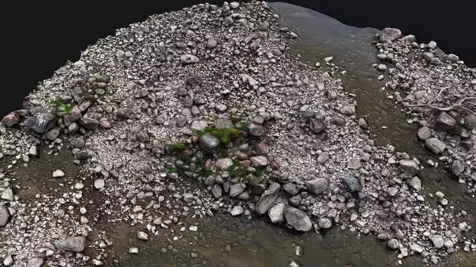 debris cliff stones ground pt2 PBR photogrammetry