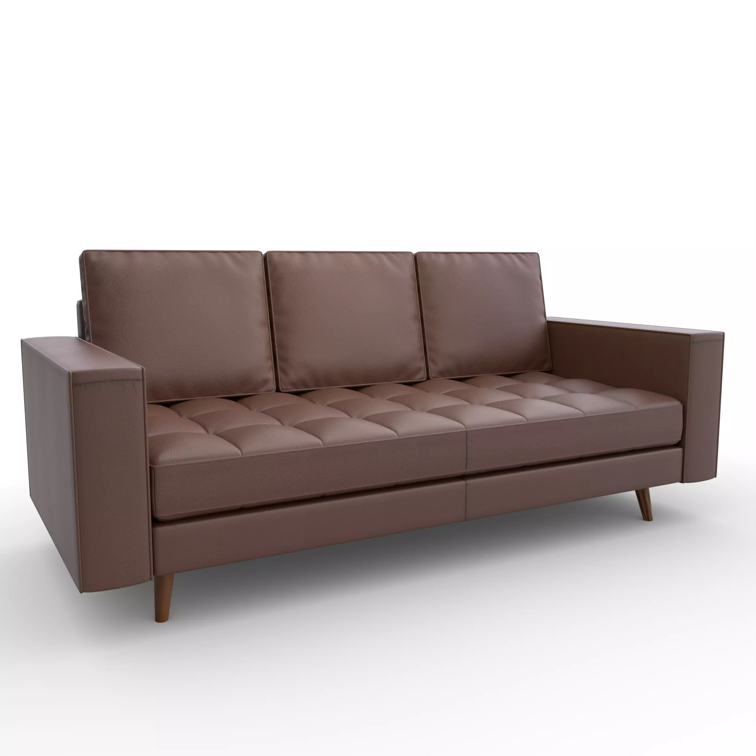 Modern 3 Seater Sofa 3D model_2