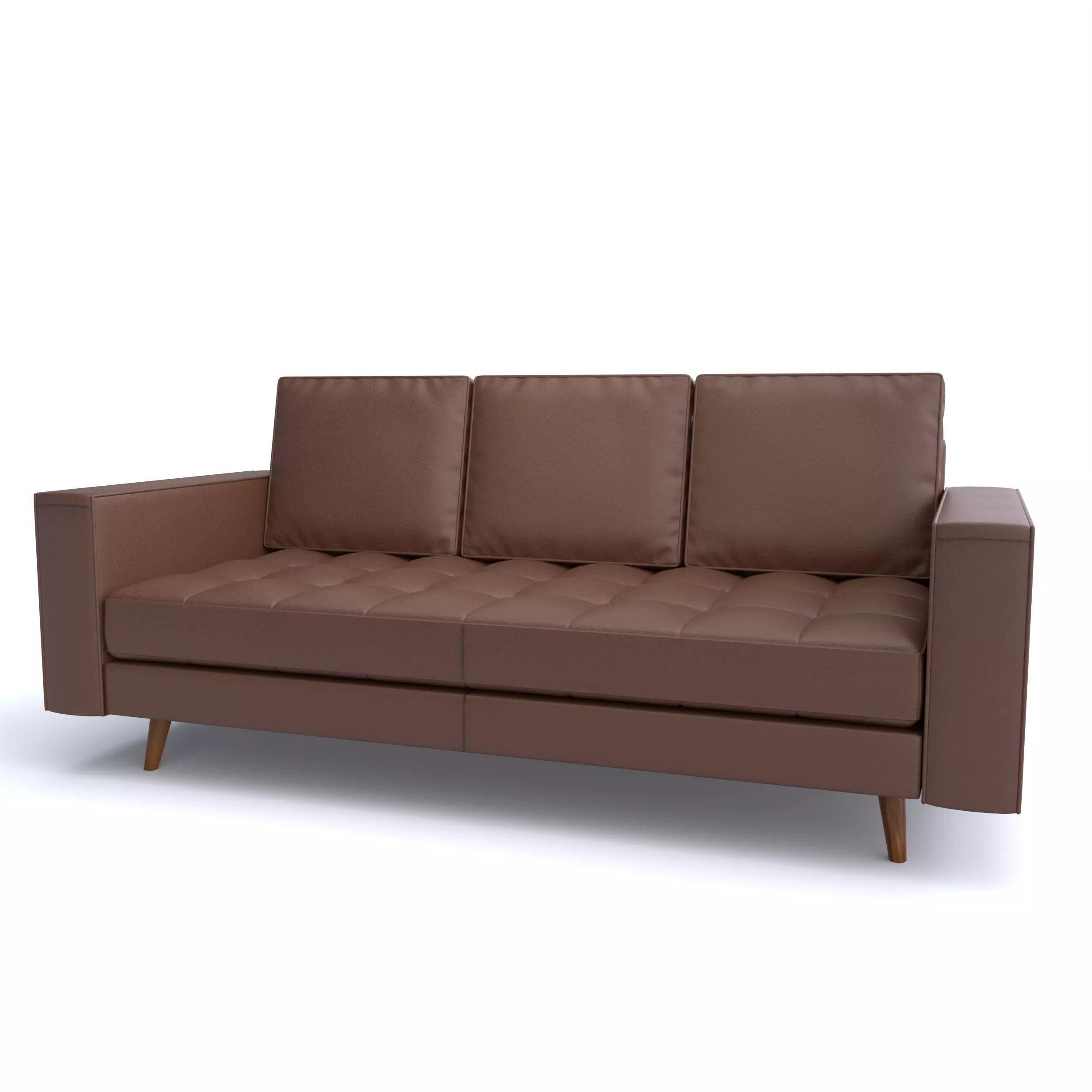 Modern 3 Seater Sofa 3D model_0