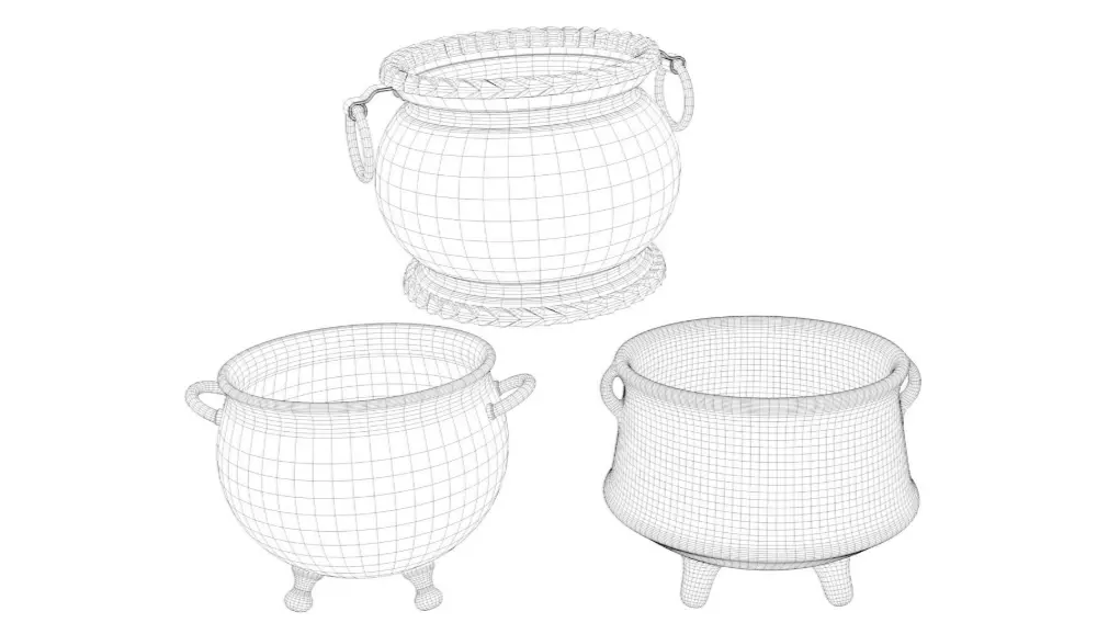 Cauldron collection 3D model_5