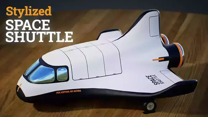 Stylized space shuttle 