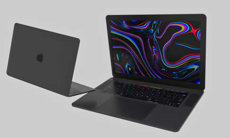 Macbook Pro Free low-poly 3D model