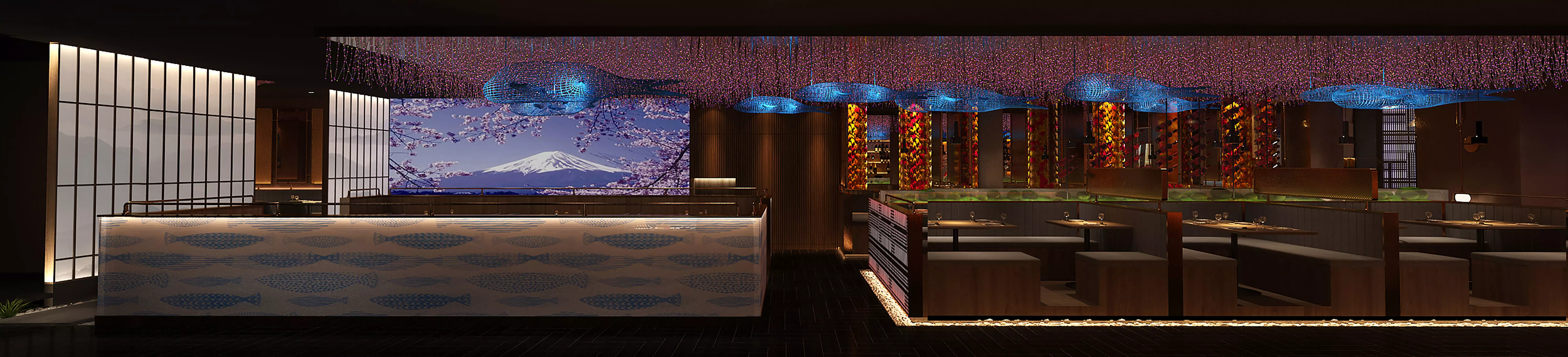 Restaurant Cafe Bar Pub Scene 3D model_6