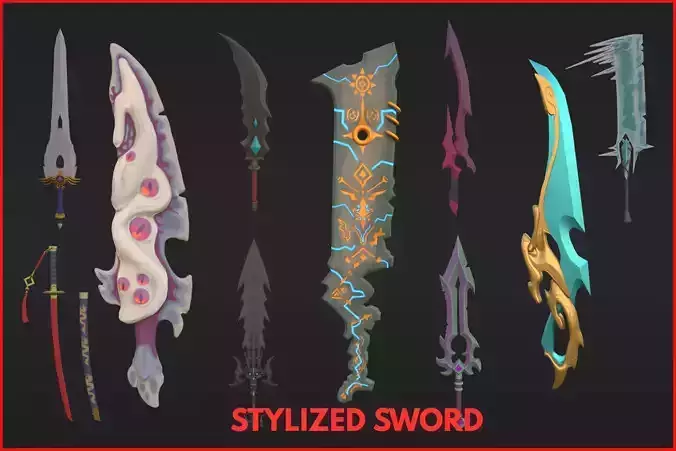 Stylized Swords - Stylized Asset Pack by Ake