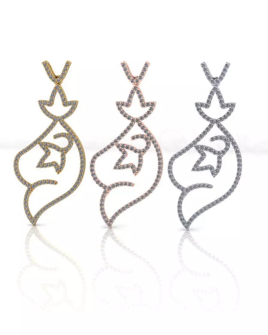 free jewelry pendant Free 3D print model