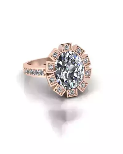 oval engagement jewelry ring