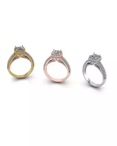 engagement pave setting jewelry ring 