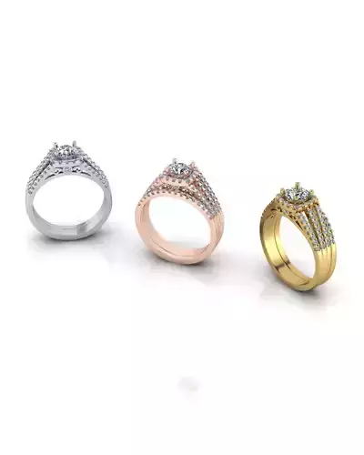 micro prong engagement jewelry ring 