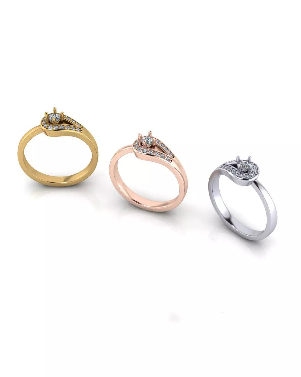 free jewelry engagement ring Free 3D print model
