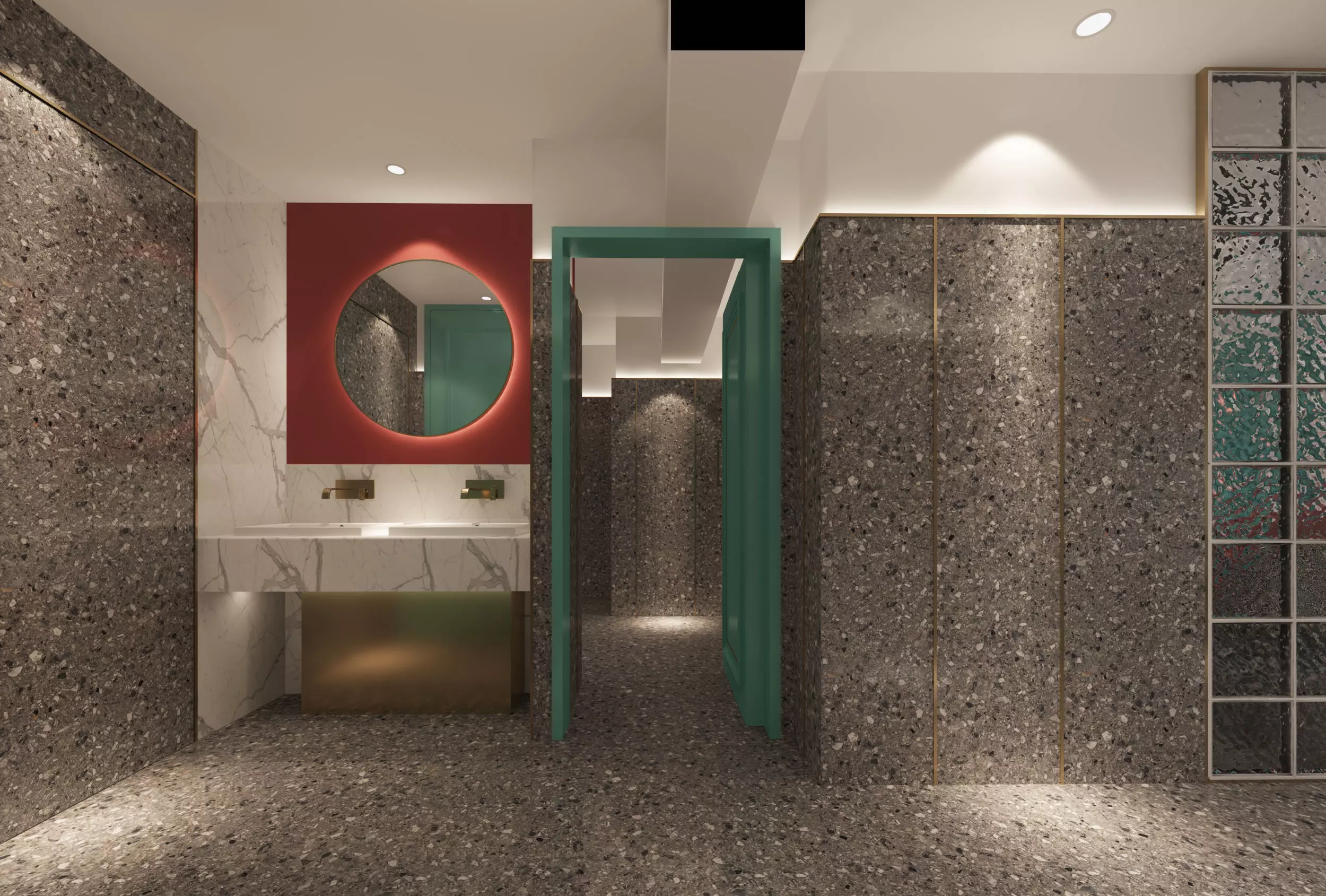 Restaurant Cafe Bar Pub Scene 3D model_8