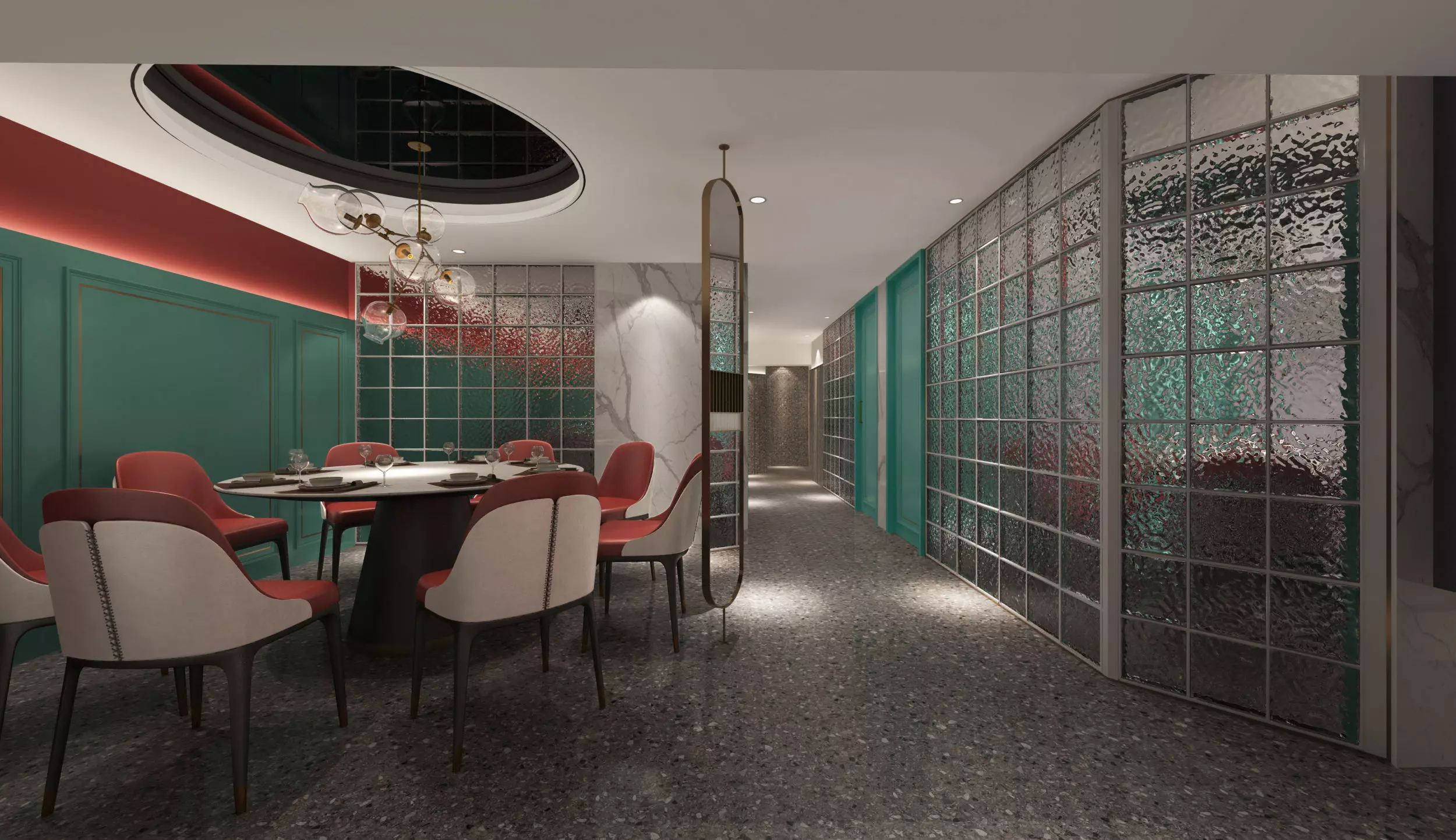 Restaurant Cafe Bar Pub Scene 3D model_6