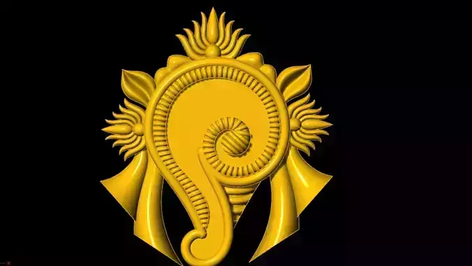 samkha unique 3d pendant