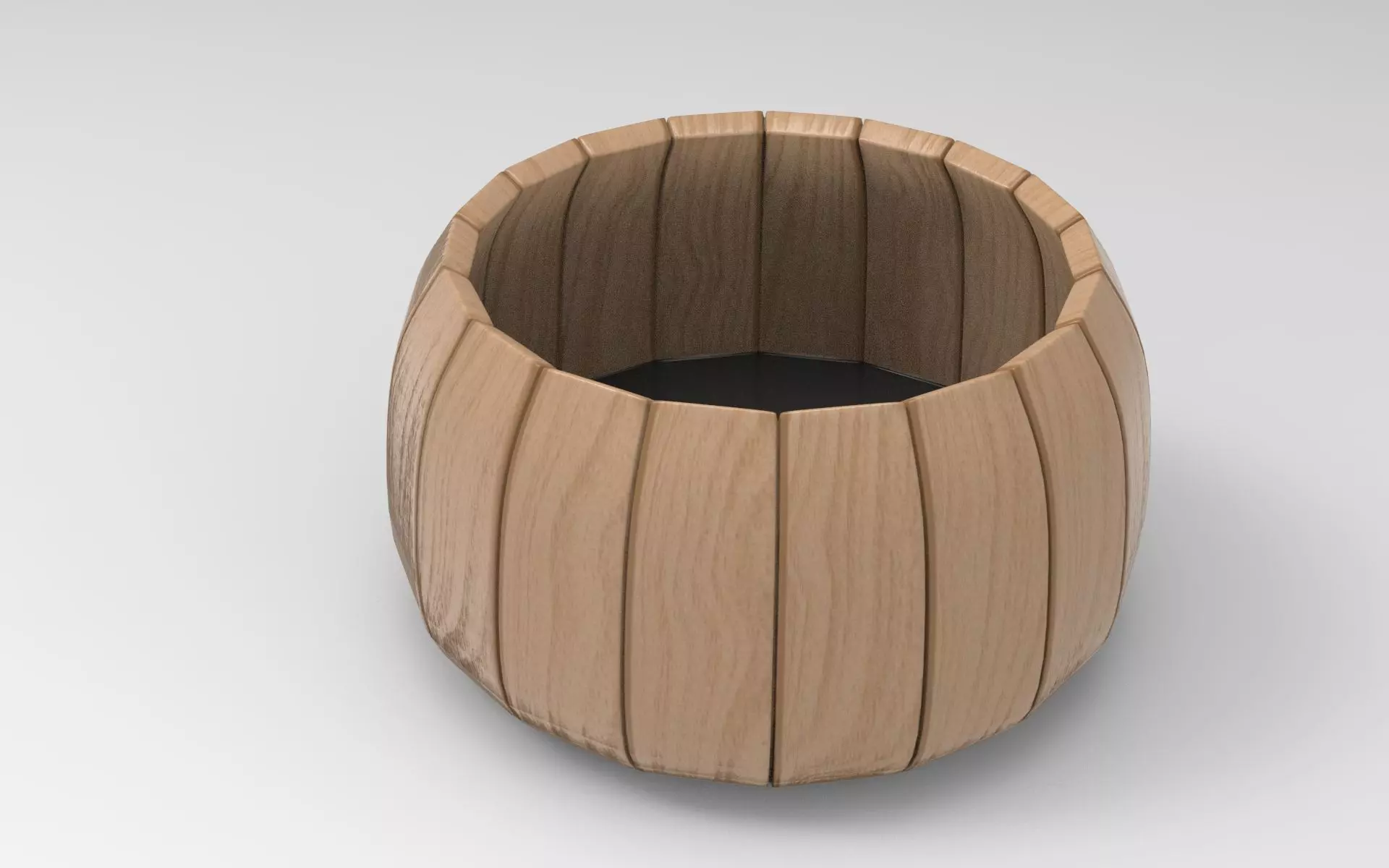 Besa Plant Pot Low-poly 3D model