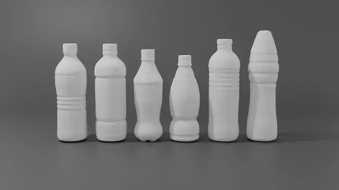 3D Plastic Bottle Collection 