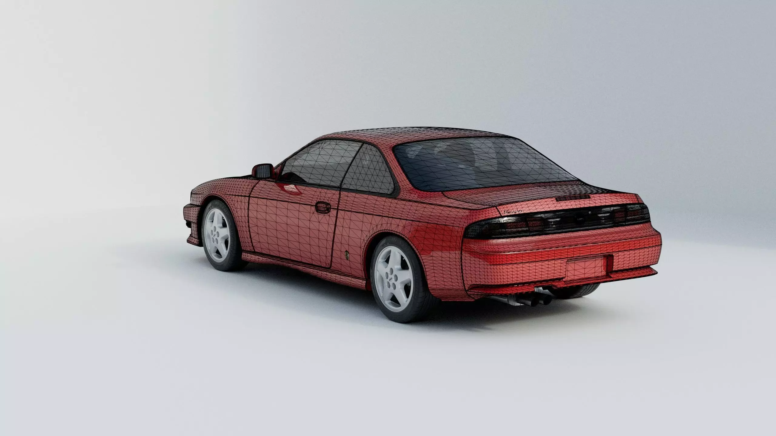 Nissan Silvia S14 3D model_10
