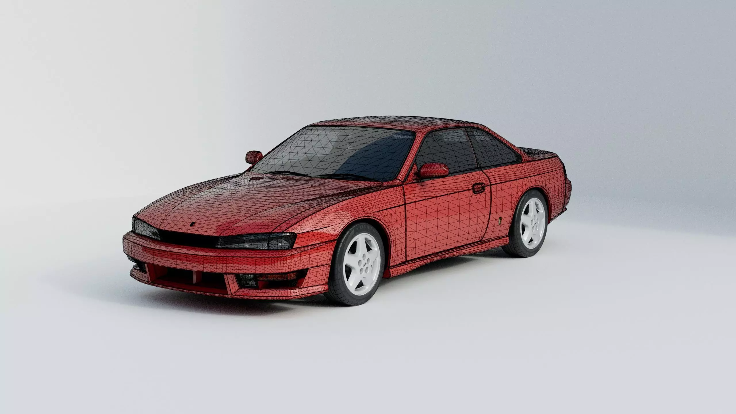 Nissan Silvia S14 3D model_9