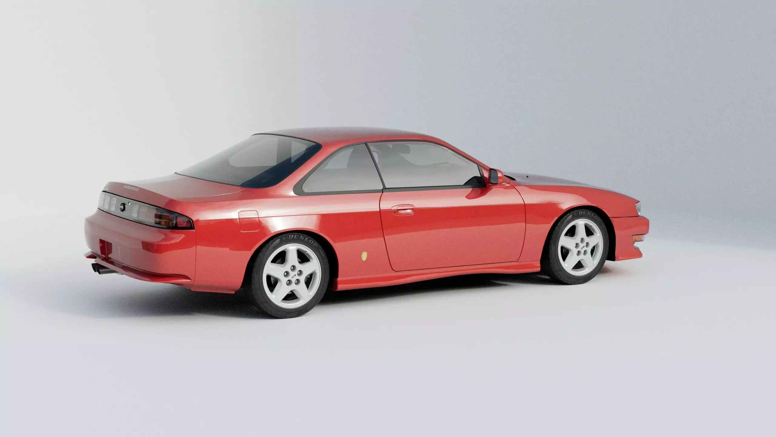 Nissan Silvia S14 3D model_5