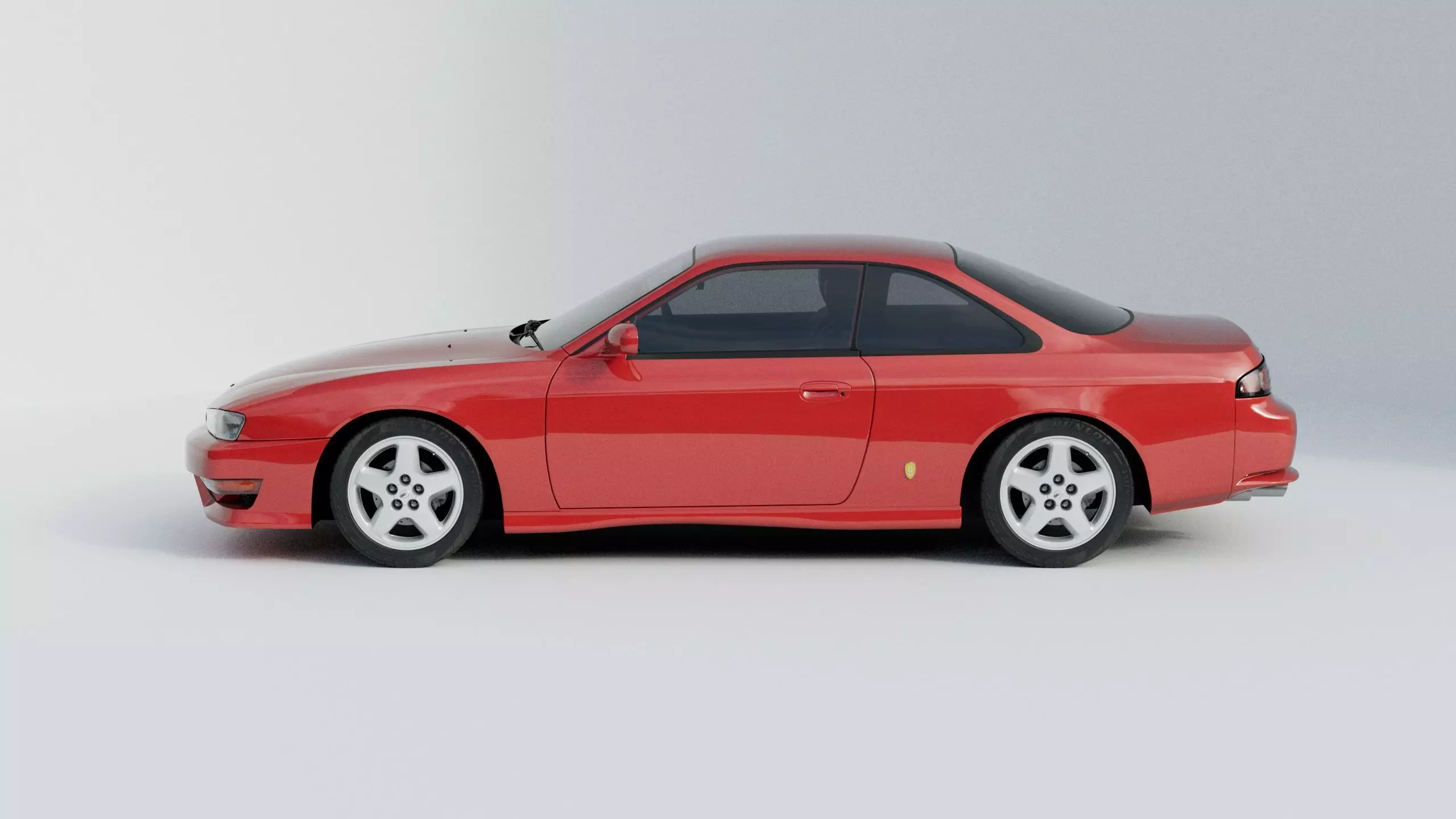 Nissan Silvia S14 3D model_4