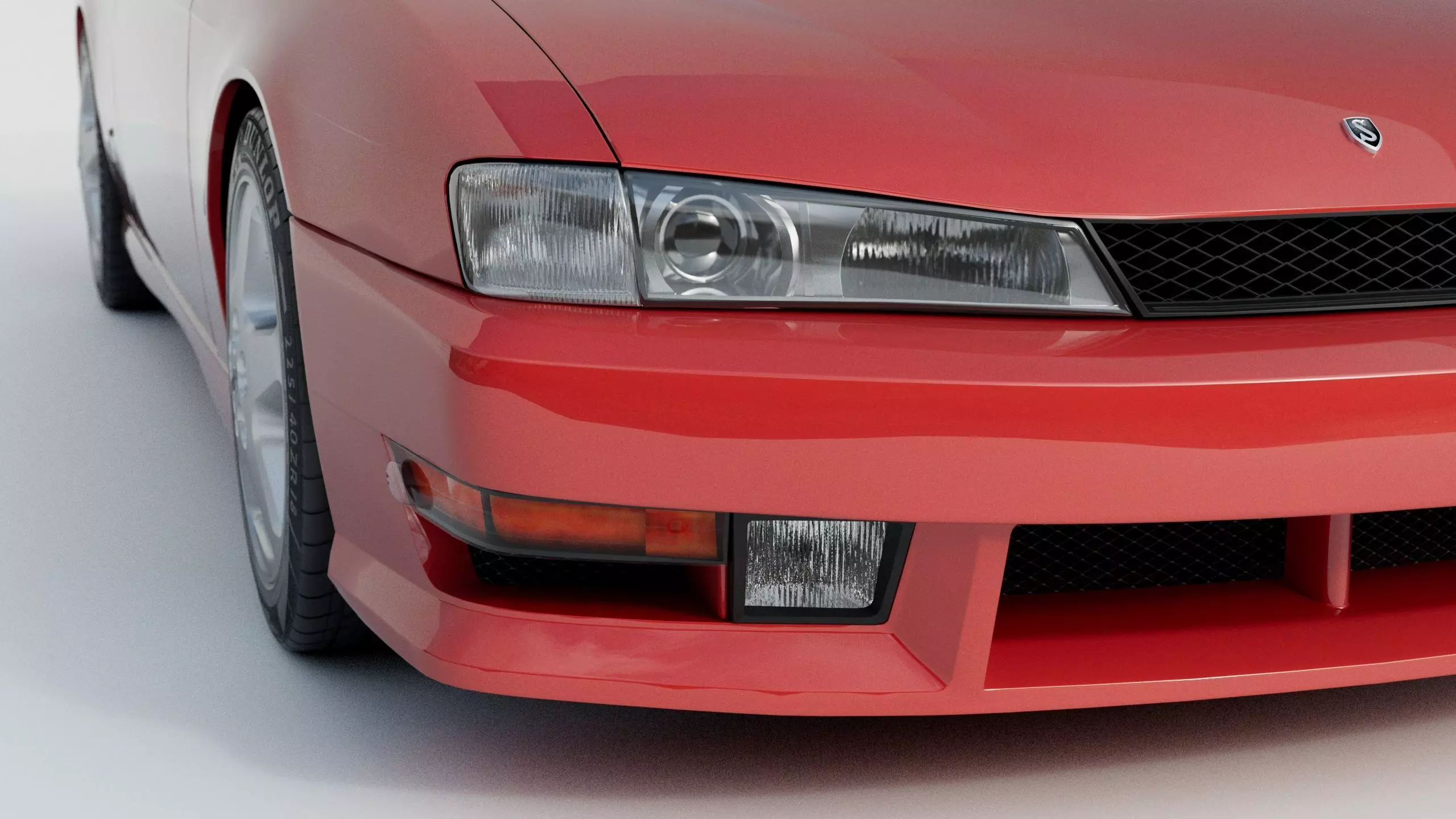Nissan Silvia S14 3D model_8