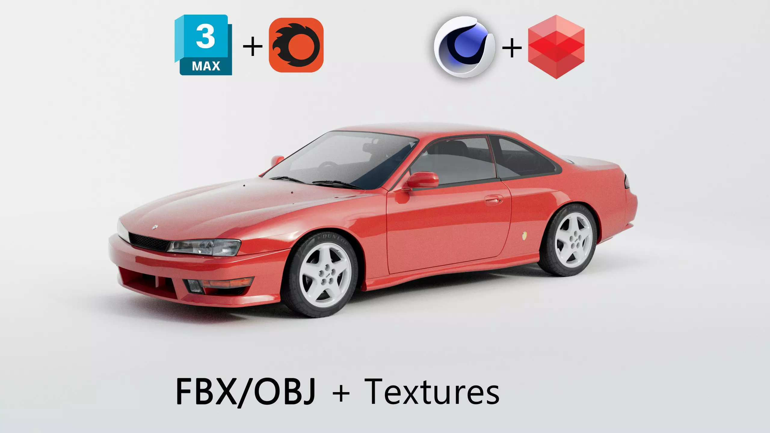 Nissan Silvia S14 3D model_0