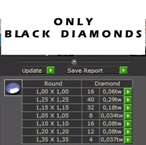 Venetian Princess round pendant with black and white diamonds 3D print model_13