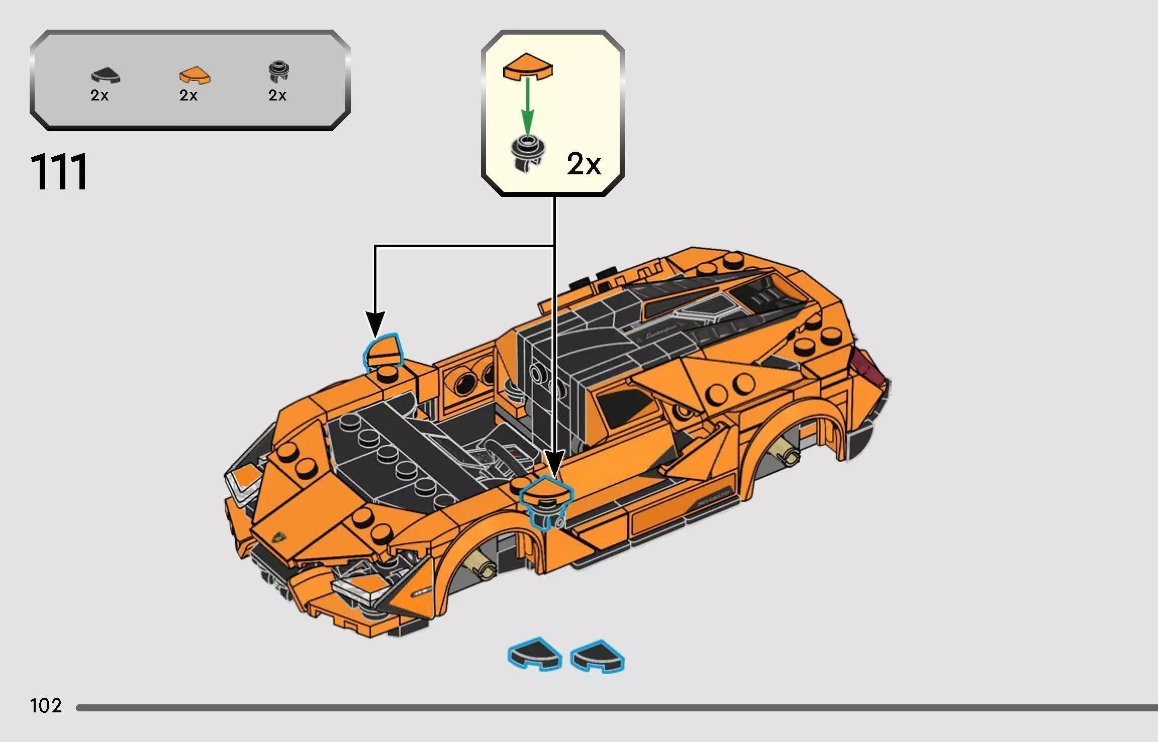 TwindBricks3D - 77238 - Lambo Revuelto and Huracan 3D print model_97