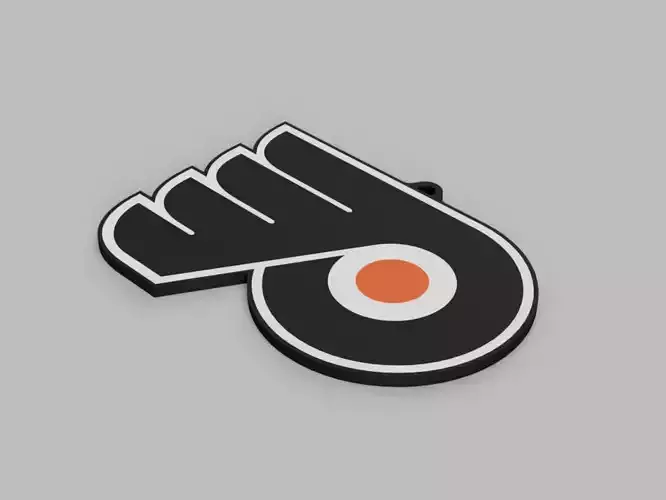 Philadelphia Flyers NHL Team Keychain 3D print model Philadelphia Flyers NHL Team Keychain 3D print model