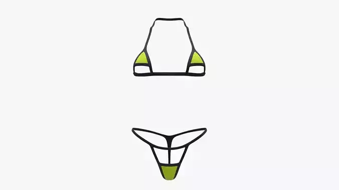 Swimsuit SMS 48 Low-poly 3D model
