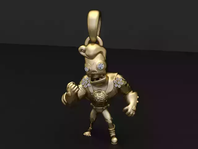 Geometric Star Diamond Pendant 