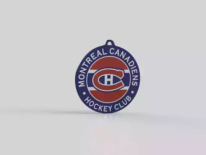 Montreal Canadiens Logo Keychain NHL 3D print model Montreal Canadiens Logo Keychain NHL 3D print model