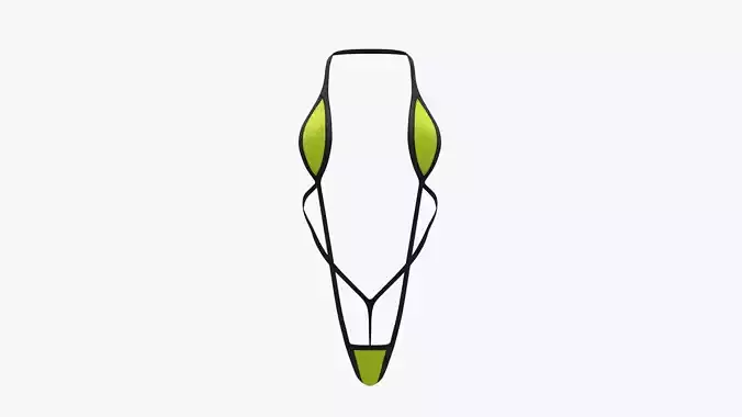 Swimsuit SMS 50 Low-poly 3D model
