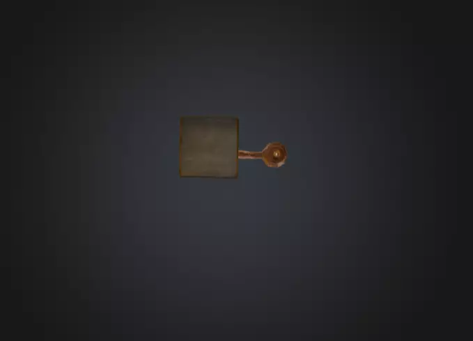 Enchanted Lantern Post Low-poly 3D model_13