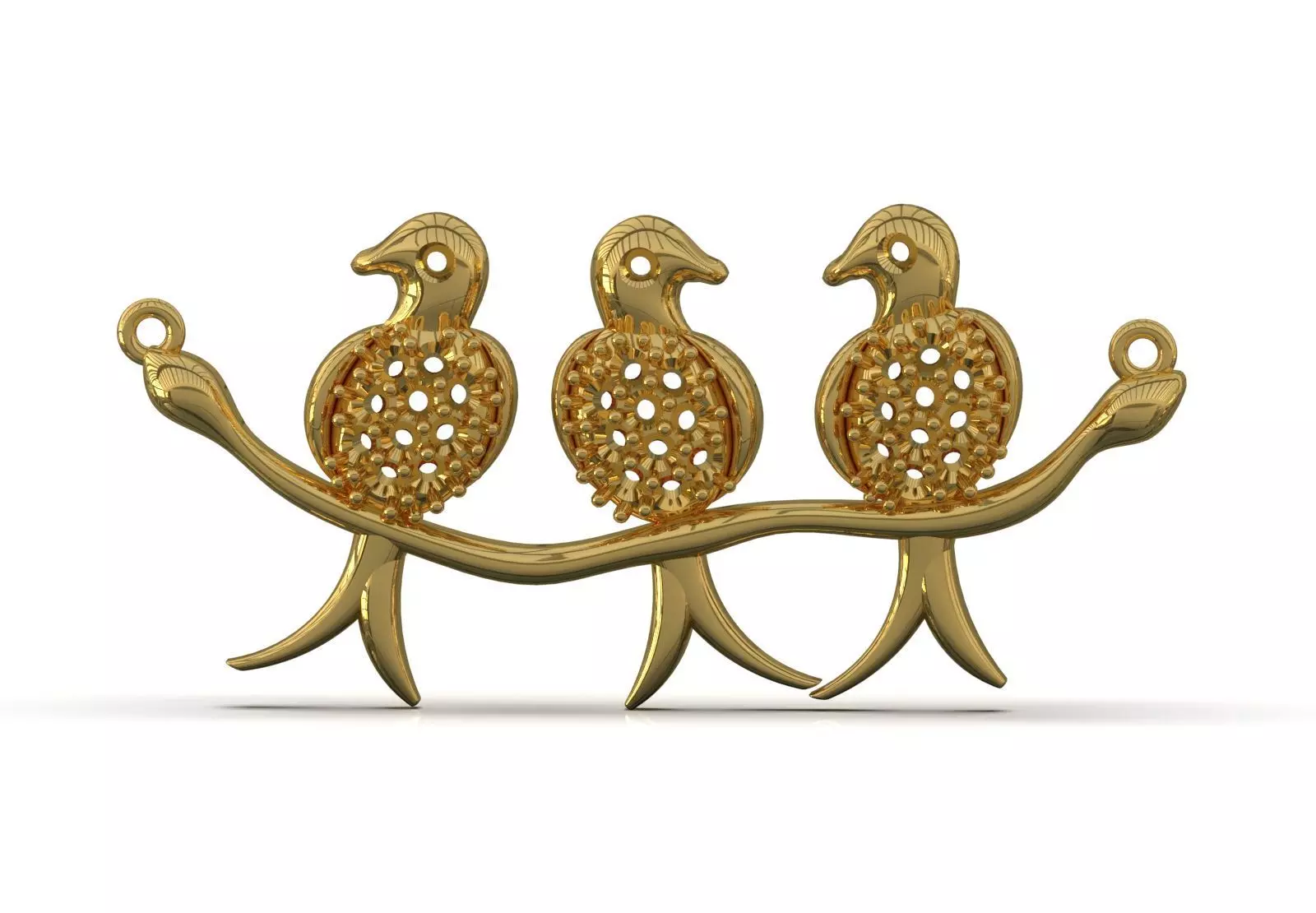 Bird Design Jewelry stl 3dm Pendant Model jp0030 3D print model_12