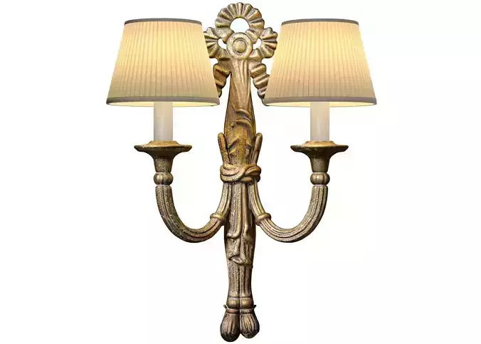 Brass Romantic Antique wall lamp sconce Light English classics