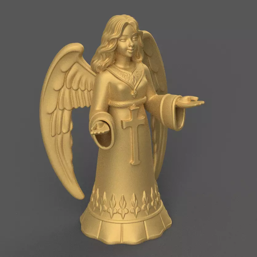Nativity Angel STL File 3D Print Christmas Decor 3D print model_4