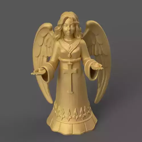 Nativity Angel STL File 3D Print Christmas Decor 3D print model Nativity Angel STL File 3D Print Christmas Decor 3D print model