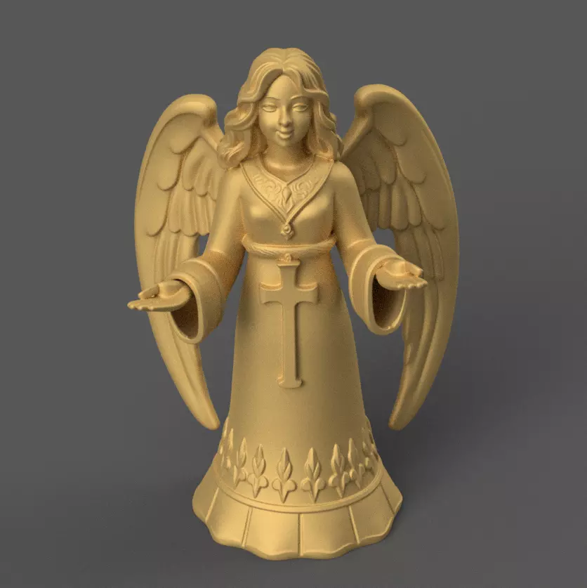Nativity Angel STL File 3D Print Christmas Decor 3D print model_0