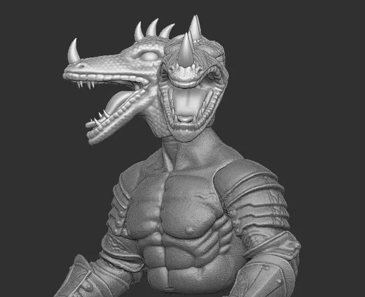 Hydraz Head for Mythic Legions 3D print model_1