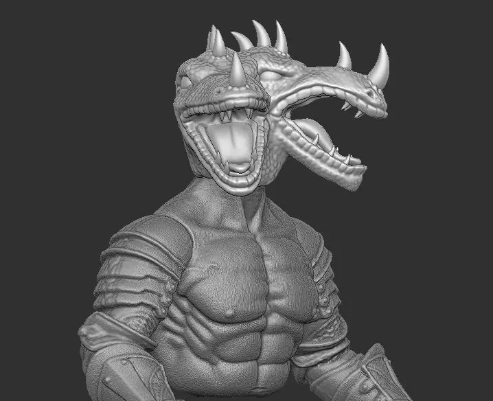 Hydraz Head for Mythic Legions 3D print model_5