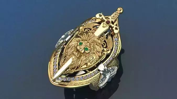 Champions Ring Jewelry model - Lionheart Aegis for Him 