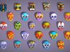 25 Kids Evil Mask Pack 2 - Cartoon - Stylized Costume Masks Set Low-poly 3D model_2