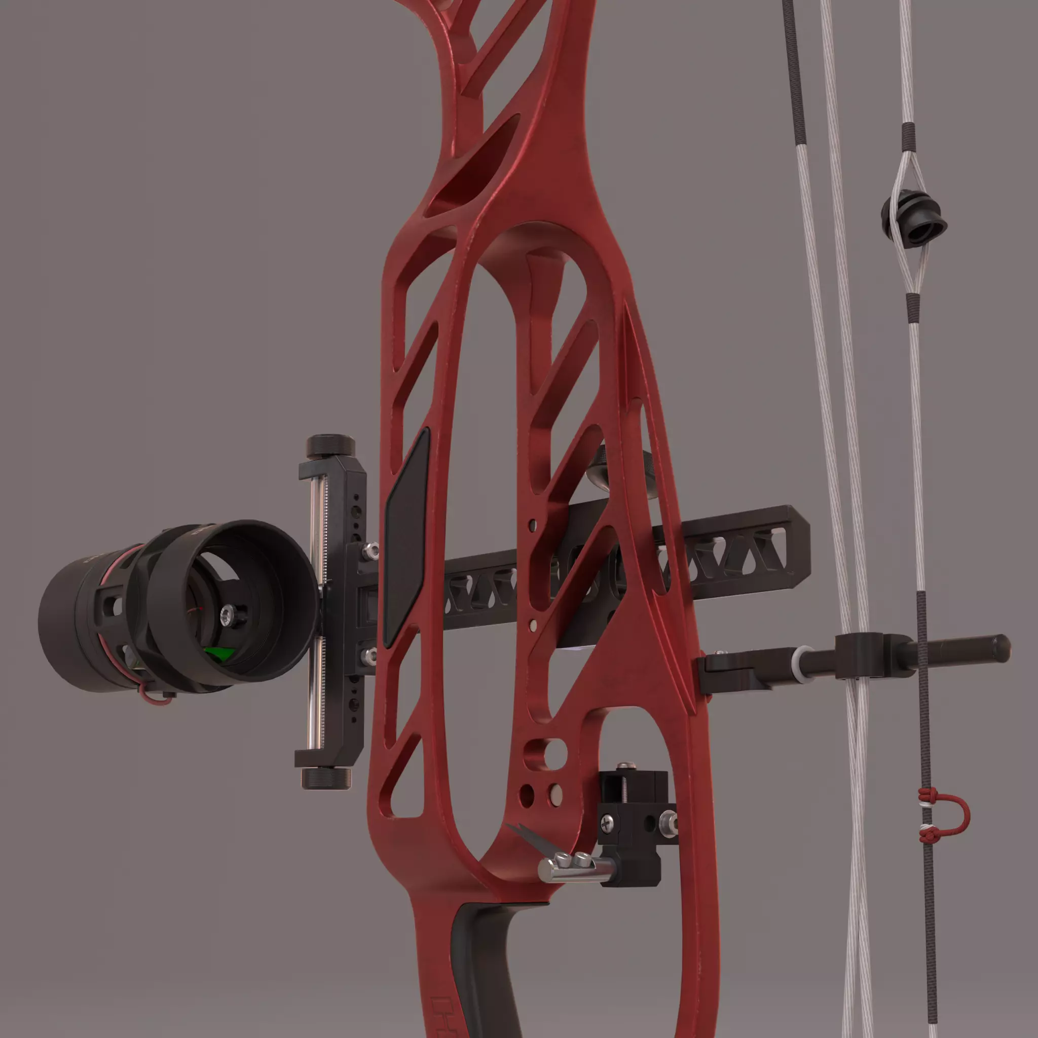 Compound bow 3D model_6