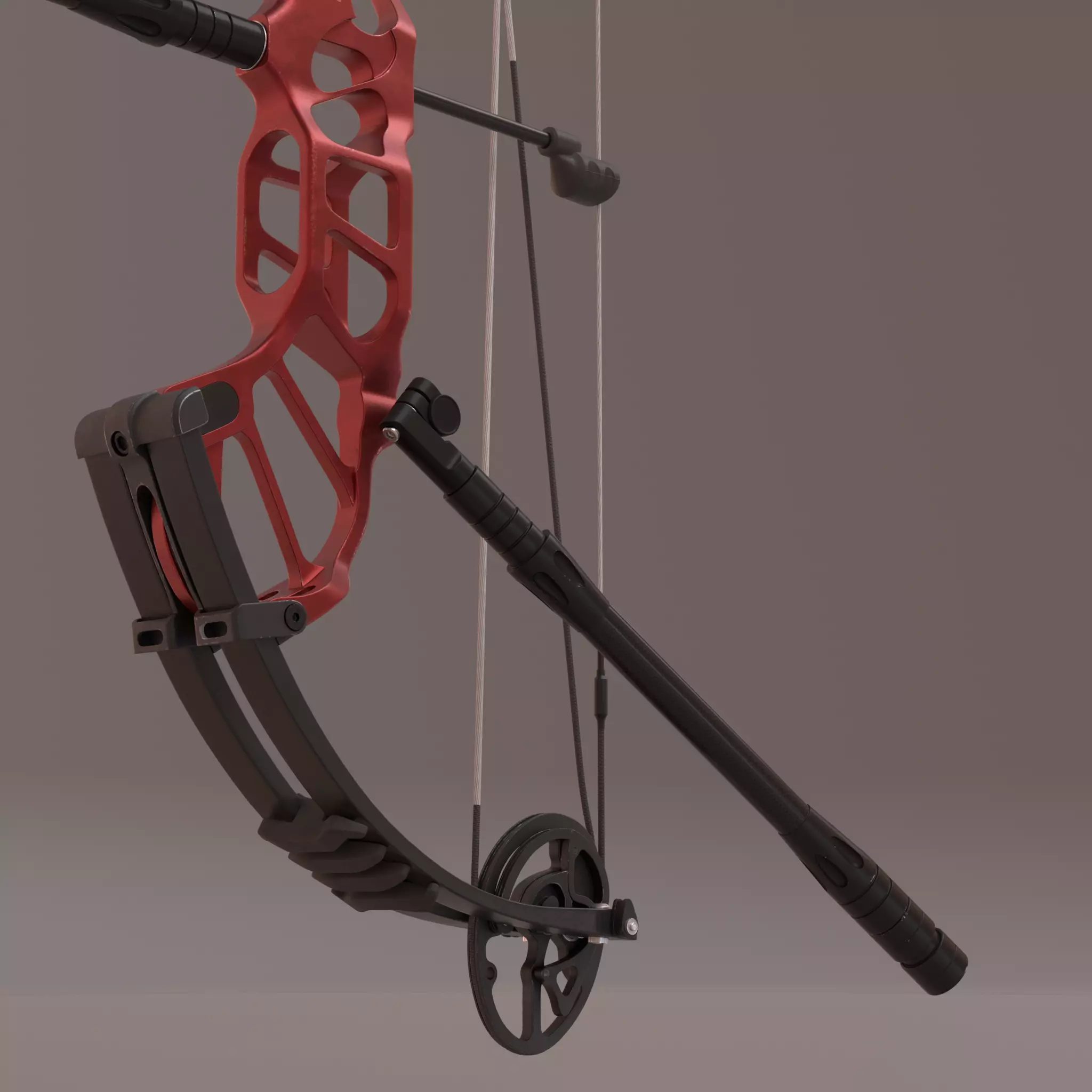 Compound bow 3D model_8