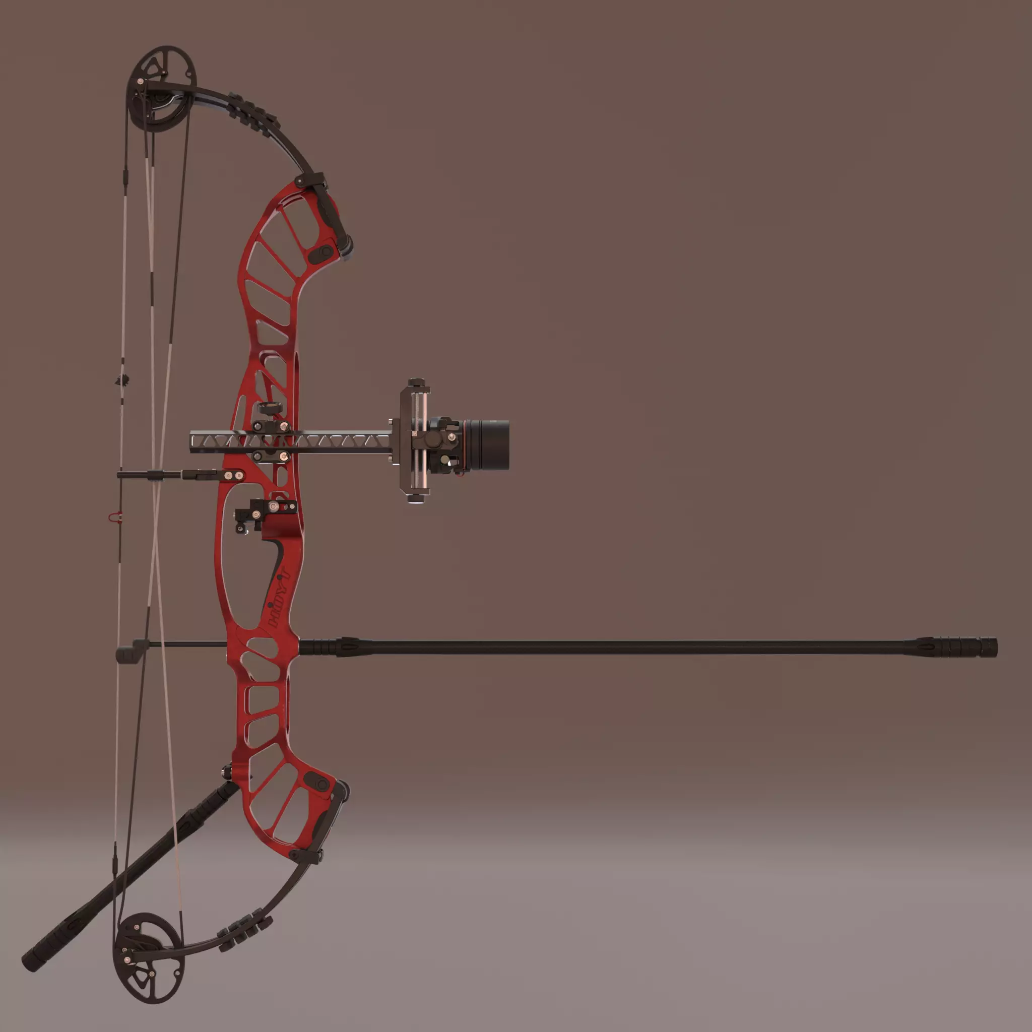 Compound bow 3D model_9