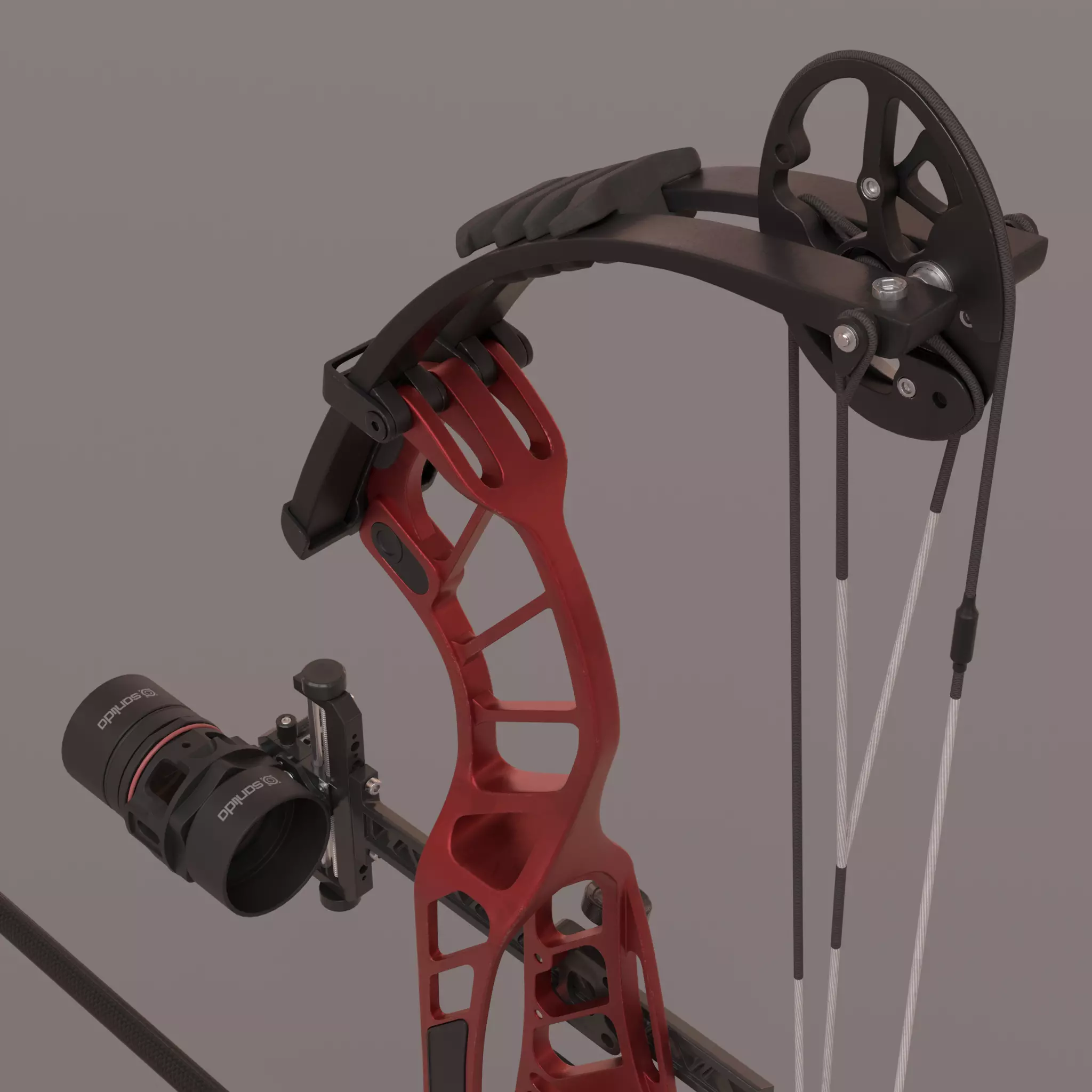 Compound bow 3D model_7