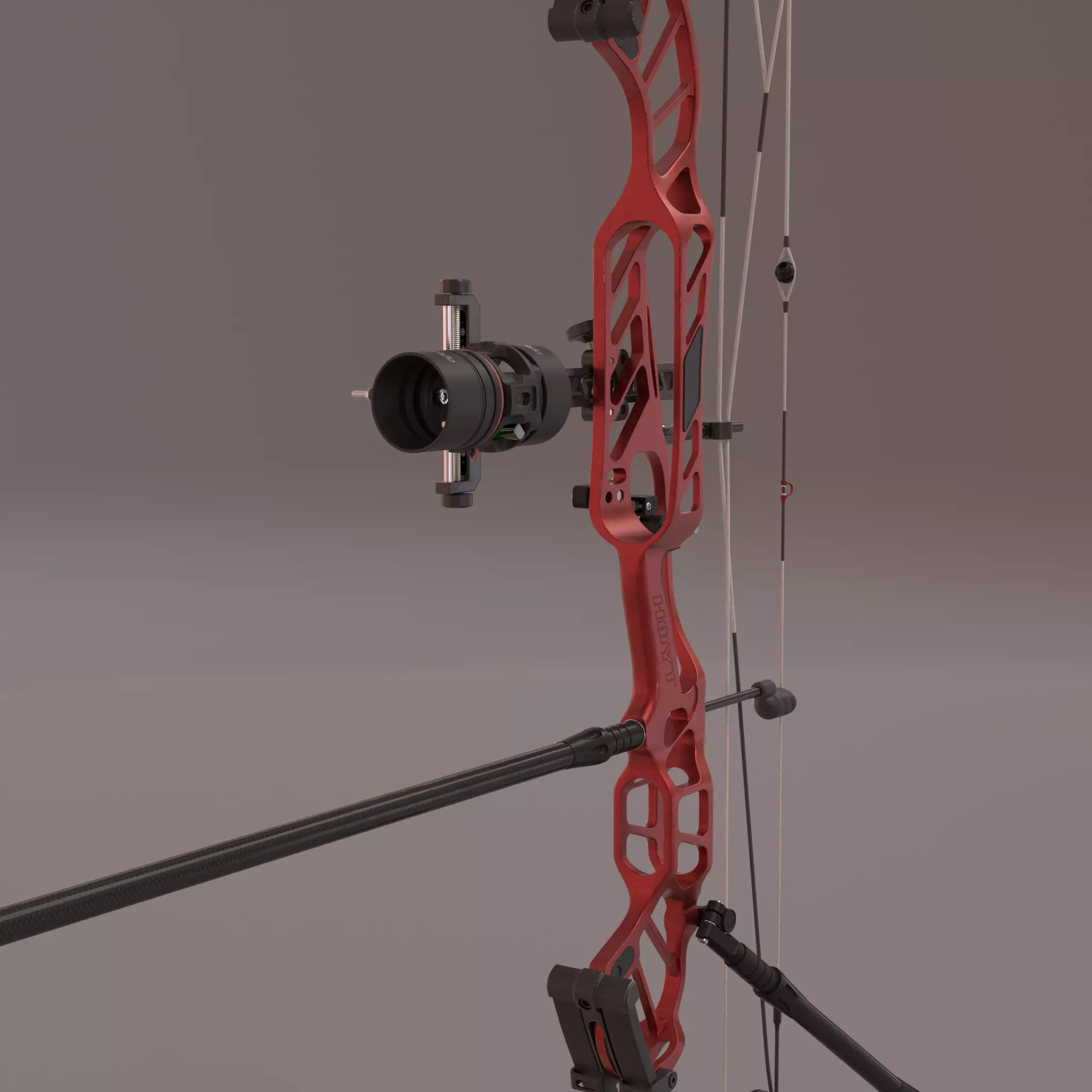 Compound bow 3D model_3