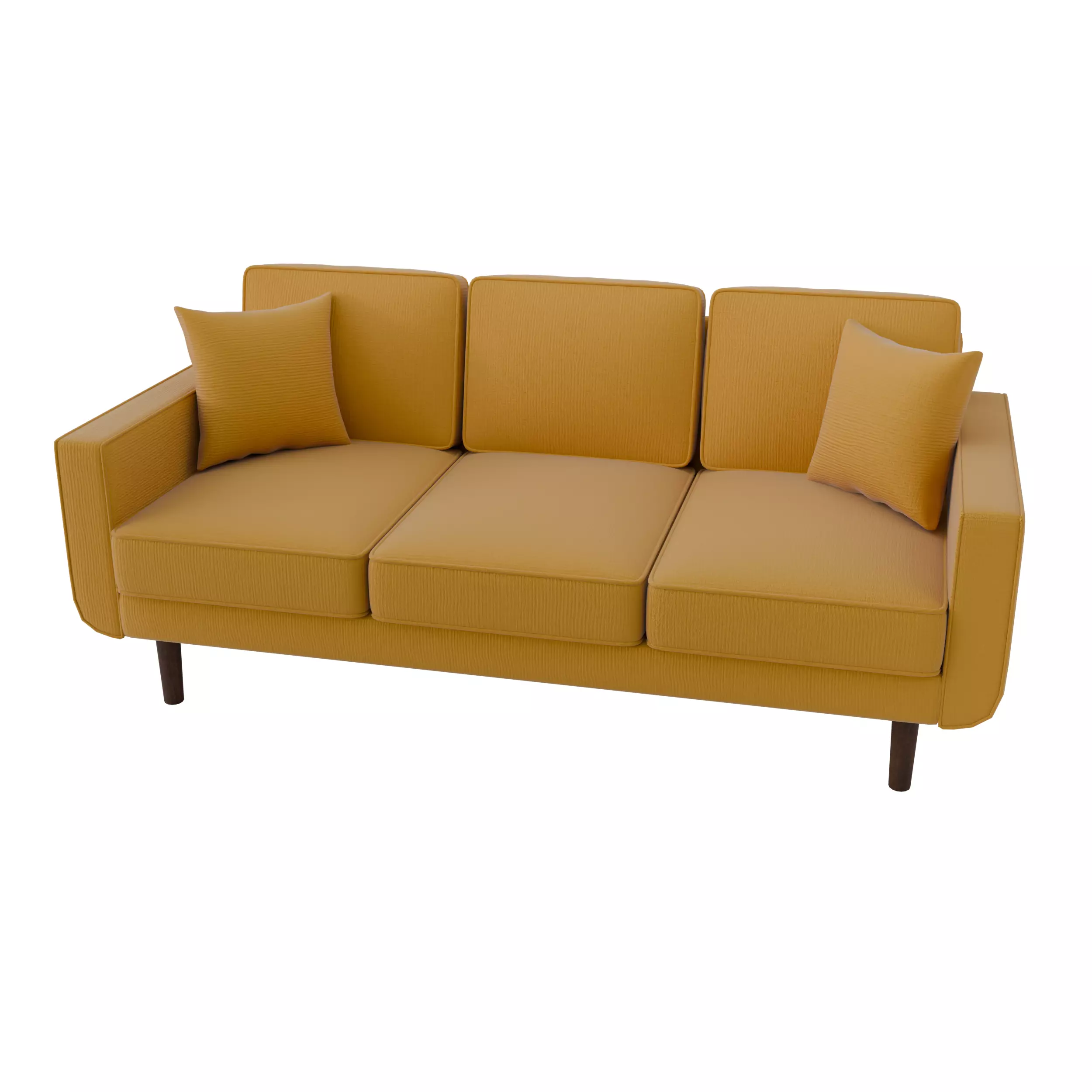 Modern 3 Seater Sofa 3D model_2